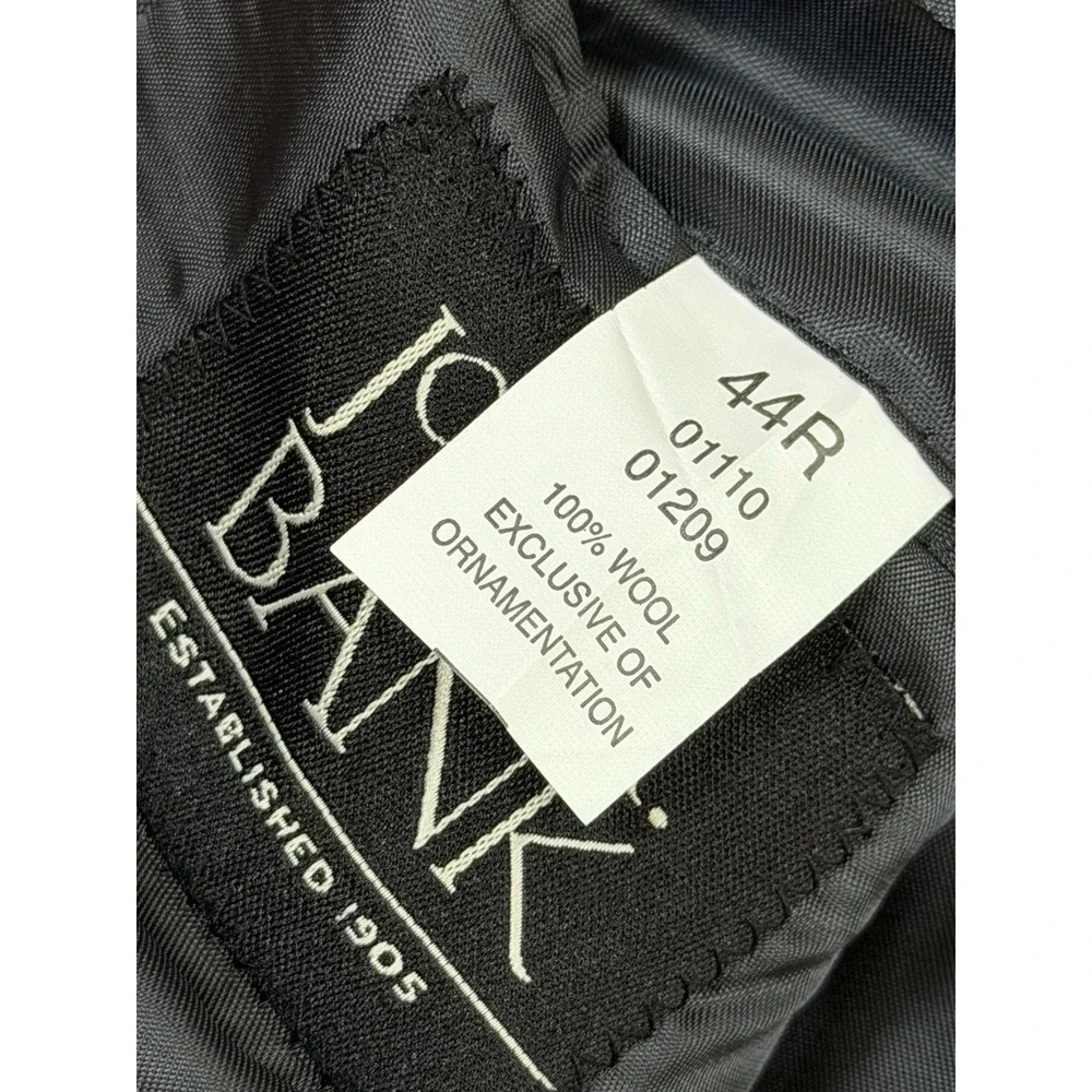 Jos. A. Bank Men's Sz 44R Suit Blazer Jacket 100% Wool Gray Subtle Stripes